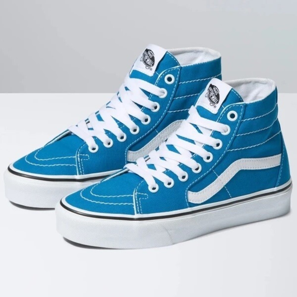 NIB Vans Sk8-Hi Tapered Color Theory Mediterranean Blue Men's 5 Woman's 6.5